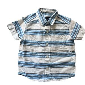 Children’s Place Boys Striped Button Down Shirt | 12-18M